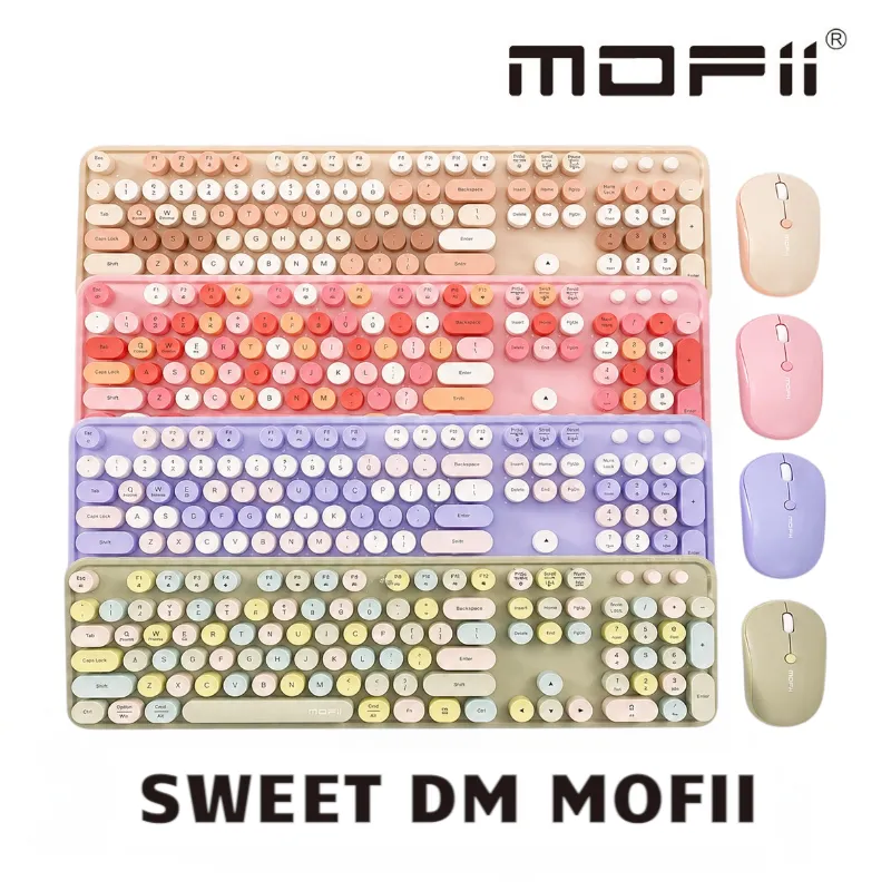Bàn phím và chuột không dây 2 chế độ MOFII SWEET DM